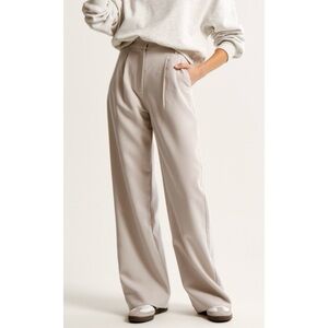 ABERCROMBIE Curve Love Sloane Tailored Wide Leg Pants